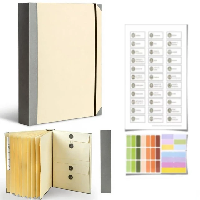 Main image of Extra-Thick in Case I Die Binder Organizer with Labels, Emergency Information Folder for Important Documents, Life Planning Records Storage, Personal Family Planner for Home Preparedness