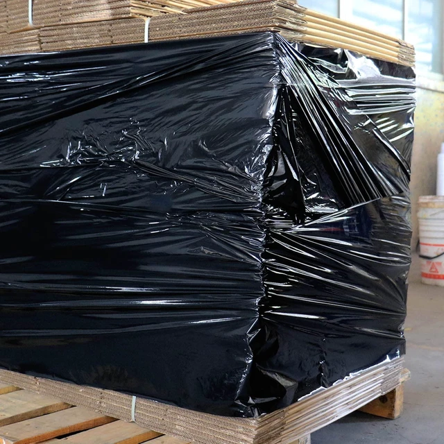 Alt view image 7 of 7 - Black Stretch Wrap Industrial Strength with Plastic Handle 12" x 1000 Feet 80 Gauge 3-Pack, Black Shrink Wrap, Self-Adhering Black Plastic Wrap for Shipping, Moving
