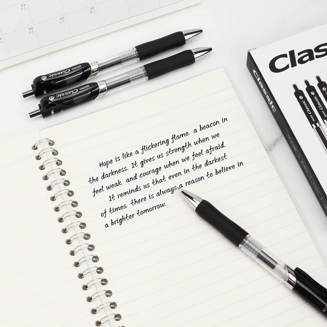 Alt view image 3 of 7 - Classic Retractable Gel Roller Pens, 0.7mm Fine Point Black Ink (Black - 36 Packs)