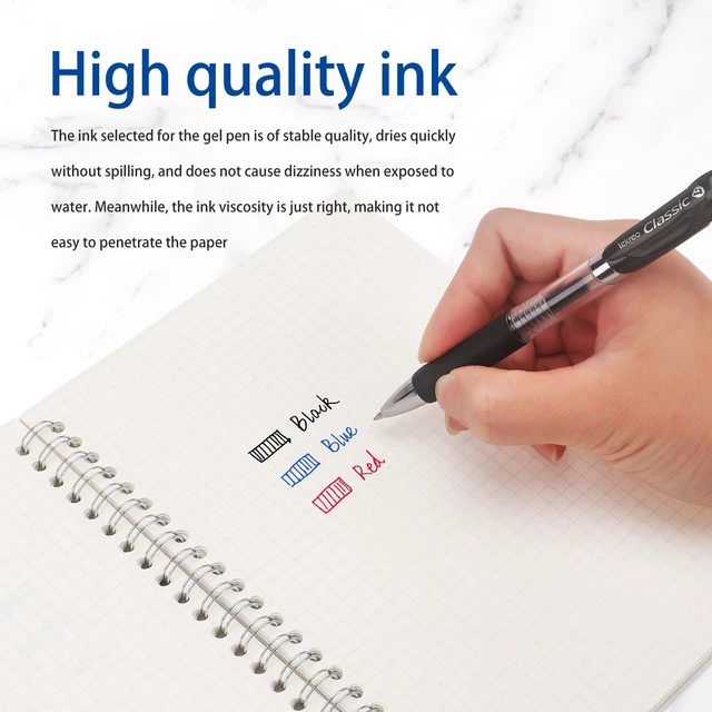 Alt view image 4 of 7 - Classic Retractable Gel Roller Pens, 0.7mm Fine Point Black Ink (Black - 36 Packs)