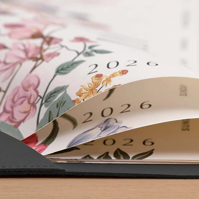 Alt view image 4 of 7 - Desk Calendar 2027, Large Desk Pad Calendar 22 x 17" (Black) Large Desk Calendar with Desktop Mat From July 2026 to December 2027, Floral Design Calendar 2026 for Home School and Office