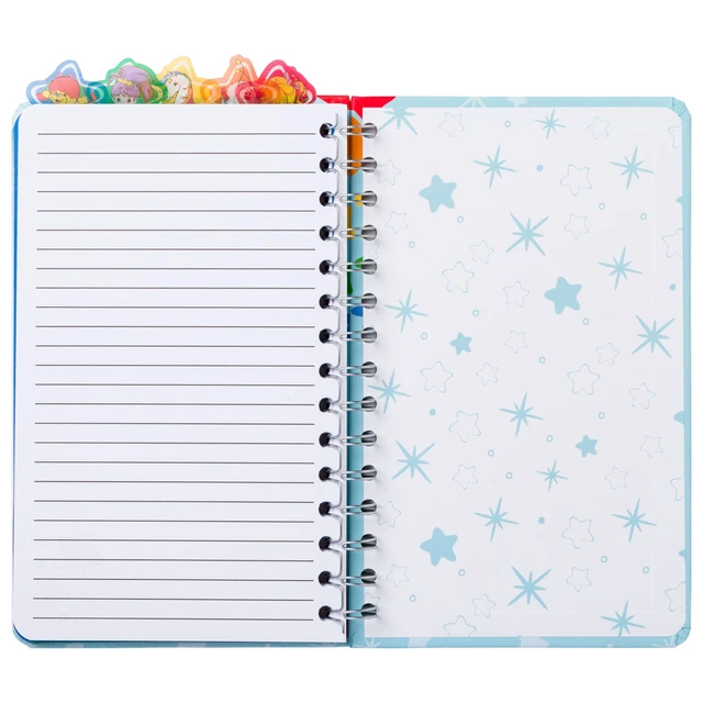 Alt view image 3 of 6 - Rainbow Brite Twink, Spiral Tabbed Notebook, 8" x 5" Puppy Brite, Shy Violet, Starlite, School, Journal, Office, Work