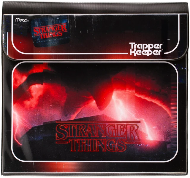 Main image of Trapper Keeper Binder, Stranger Things, 1 Inch Binder with Folders and Pockets, Holds 8-1/2" x 11" Paper, Creatures (261138C)