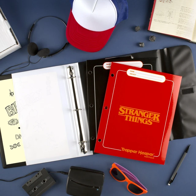 Alt view image 4 of 7 - Trapper Keeper Binder, Stranger Things, 1 Inch Binder with Folders and Pockets, Holds 8-1/2" x 11" Paper, Creatures (261138C)