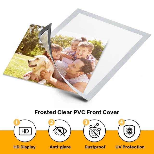 Alt view image 4 of 7 - 20Packs Magnetic Sign Holder 8.5x11 for Fridge & Metal Surfaces - Magnetic Frames with File/Paper/Document Holder - Photos/Pictures/Posters Frame for Commercial Offices/Stores (Silver)