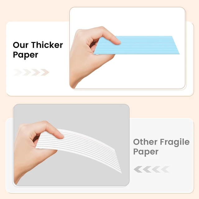 Alt view image 3 of 7 - Index Cards 3x5 Inch, 500sheets, Flash Cards,Ruled Lined Colored Note Cards Paper For Studying, Schools Supplies, College, Office And Home Organization, Note Taking Supplies