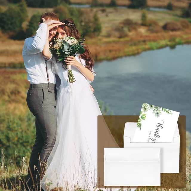 Alt view image 6 of 7 - Self Adhesive Invitation, 1000 Pcs A4 Envelopes 4.25x6.25 Inches Paper Material, Self Seal Envelopes, 1000 Count, For Weddings, Baby Showers, Photos, Notes, Greeting Cards, Easy Mailing