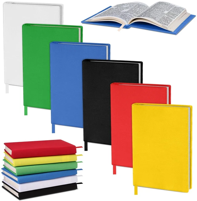 Main image of 6 Pack Stretchable Book Covers 6-9 Inch Colored Fabric Reusable Book Protector Sleeve for Hardcovers Textbook Protection Supplies(Rainbow Color)