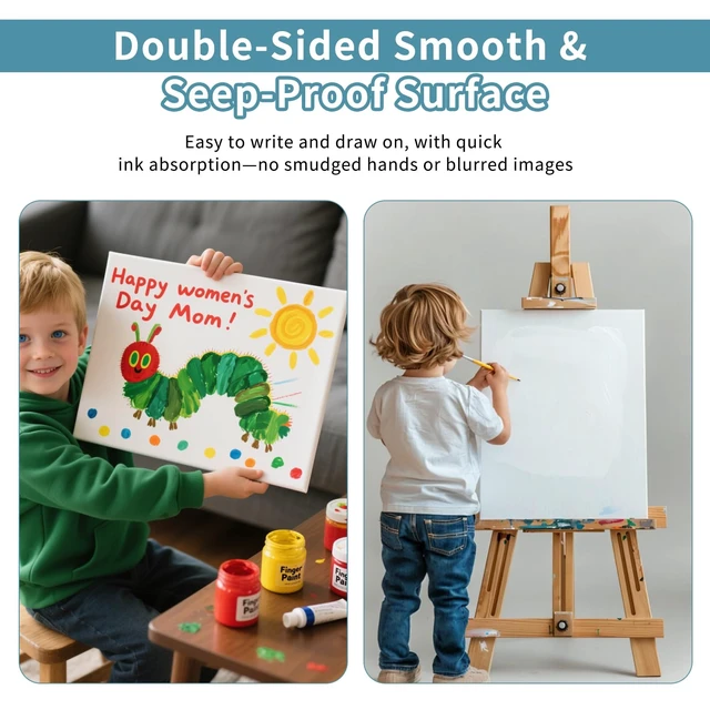 Alt view image 7 of 7 - 4 Pack Foam Board 24"x36", 0.23 Inch Thickness White Poster Board, Double-Sided Acid-Free Foam Core Board, Large Lightweight Polystyrene Mat Board for Painting, Display, Craft & School Projects