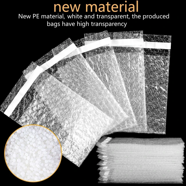 Alt view image 3 of 7 - Bubble Bags Double Bubble Pouches, 4 x 5.5 Inch, 200 Pcs Clear Protective Pouches, Thickening Shockproof Design, Self Seal Cushion Wrap for Packing Storage Moving Fragile