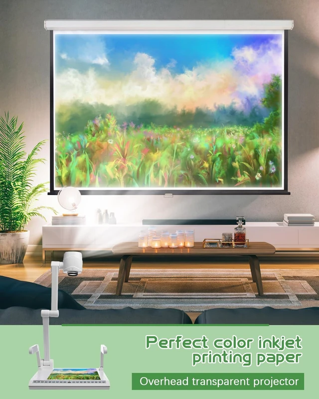 Alt view image 2 of 7 - Transparency Sheets for Inkjet Printers, Clear Acetate Sheets (Pack of 2)