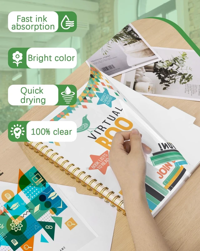 Alt view image 5 of 7 - Transparency Sheets for Inkjet Printers, Clear Acetate Sheets (Pack of 2)