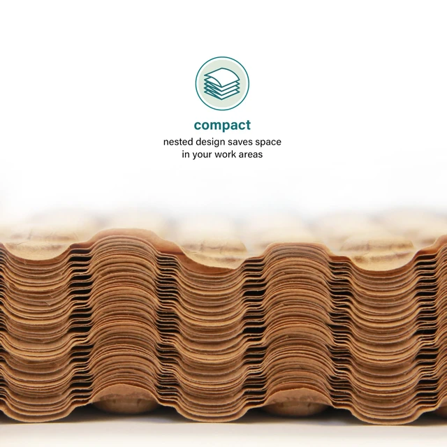 Alt view image 4 of 7 - Paper Bubble Wrap Sheets for Packing, Moving, & Shipping - 12" x 12" x 250' - Eco-Friendly Kraft Bubble Paper - Recyclable Cushioning Wrap - Made in the USA (01913)