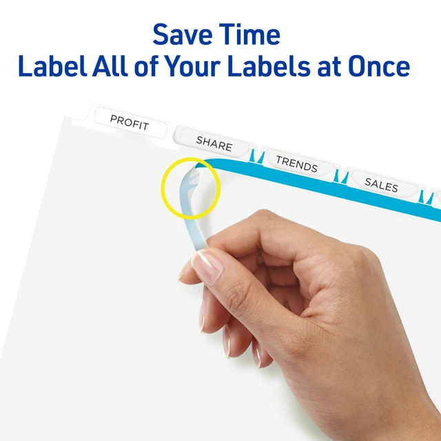 Alt view image 5 of 7 - ® Index Maker® Clear Label Dividers, 5-Tab, Unpunched, 25 Sets For Organizing Reports and Presentations, White Laser and Inkjet, Reinforced Tear-Resistant Edges, Any Binding System