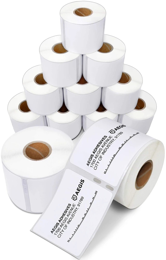 Main image of Replacement for DYMO 30324 (12 Rolls, 3840 Labels) - 2 1/8" X 2 3/4" Direct Thermal Barcode Multipurpose Labels - Compatible with DYMO LabelWriter 450, 450 Turbo, 4XL (Not 550, 5XL)