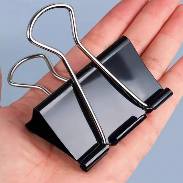 Alt view image 7 of 7 - Extra Large Binder Clips 2 Inch (60 Pack), Heavy Duty Big Binder Clips Big Paper Clamps for Office and Home Supplies, Black