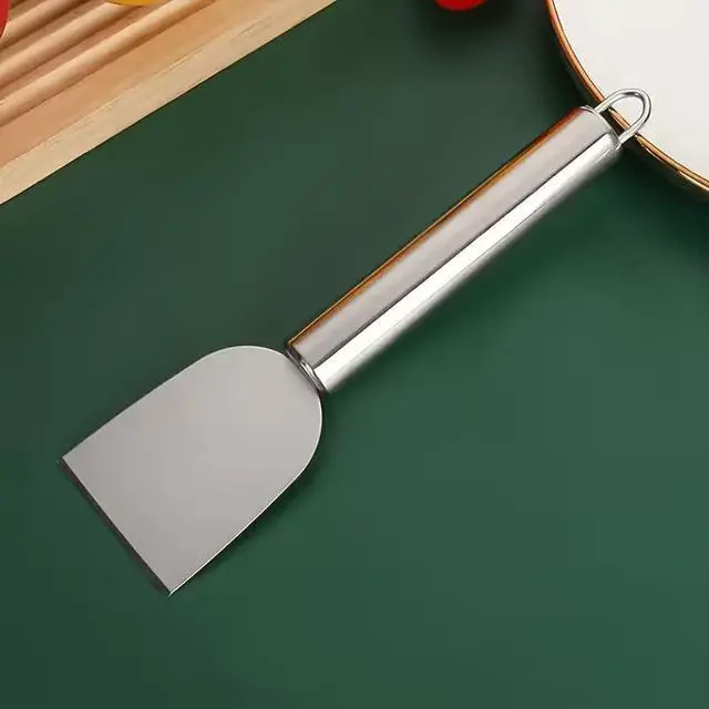 Alt view image 5 of 5 - 1Pc Multi-Purpose Stainless Steel Cleaning Scraper - Durable Kitchen Tool for Efficient Cooktop and Pan Cleaning, Ideal for Home, Bathroom, and Car Use, Kitchen Cleaning Supplies