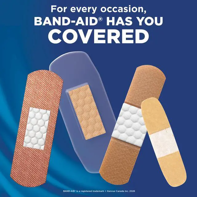Alt view image 4 of 7 - Flexible Fabric Adhesive Bandages, All One Size, 8 Count | Comfortable Protection, Sterile Wound Care for Minor Cuts, Scrapes & Burns, First Aid Kit Essential, Non-Stick Hurt-Free Pad