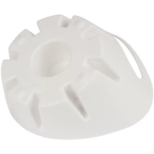 Alt view image 3 of 7 - Plunger Holder Drip Tray, 7.5 in., White | Fits Nearly All Toilet and Sink Plungers, Easy-Grip Handle, Keeps Floors Clean and Sanitary, Toilet Plunger Storage