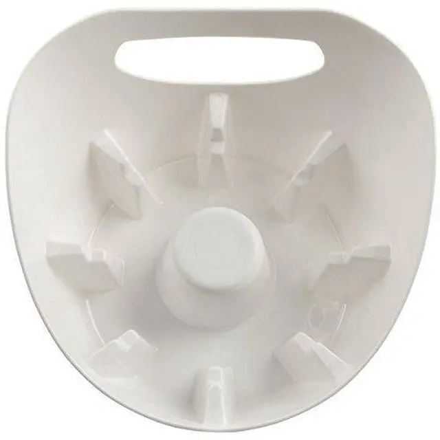 Alt view image 2 of 7 - Plunger Holder Drip Tray, 7.5 in., White | Fits Nearly All Toilet and Sink Plungers, Easy-Grip Handle, Keeps Floors Clean and Sanitary, Toilet Plunger Storage