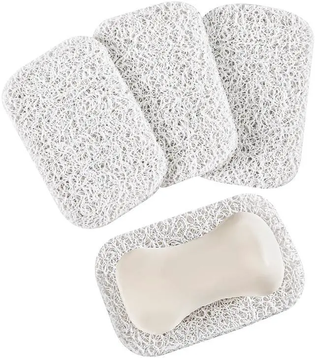 Main image of 4 Pack Soap Holder PadSoap Holder for Kitchen & BathroomWhite Non-Slip Soap Lifting Pads for Soap Dish