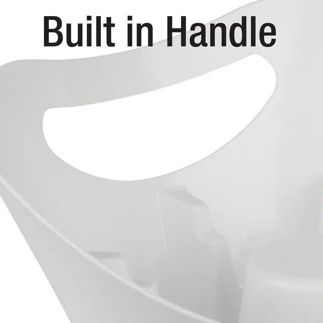 Alt view image 7 of 7 - Plunger Holder Drip Tray, 7.5 in., White | Fits Nearly All Toilet and Sink Plungers, Easy-Grip Handle, Keeps Floors Clean and Sanitary, Toilet Plunger Storage