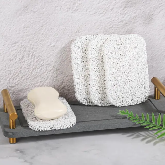 Alt view image 4 of 7 - 4 Pack Soap Holder PadSoap Holder for Kitchen & BathroomWhite Non-Slip Soap Lifting Pads for Soap Dish