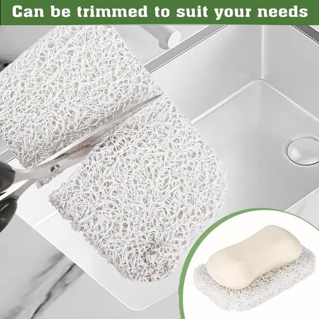 Alt view image 6 of 7 - 4 Pack Soap Holder PadSoap Holder for Kitchen & BathroomWhite Non-Slip Soap Lifting Pads for Soap Dish