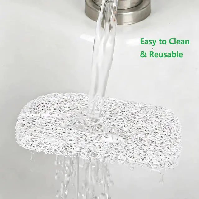 Alt view image 7 of 7 - 4 Pack Soap Holder PadSoap Holder for Kitchen & BathroomWhite Non-Slip Soap Lifting Pads for Soap Dish