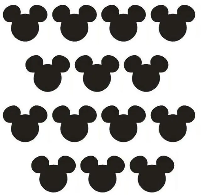 Main image of Cartoon Wall Sticker,Cute Animal Wall Art Easy Removable(Black)