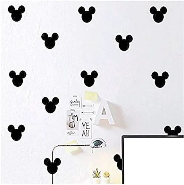 Alt view image 2 of 4 - Cartoon Wall Sticker,Cute Animal Wall Art Easy Removable(Black)