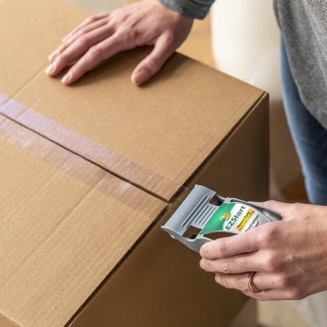 Alt view image 4 of 7 - Duck Brand 1.88 in x 55.5 yd EZ Start Packaging Tape with One Handed Dispenser