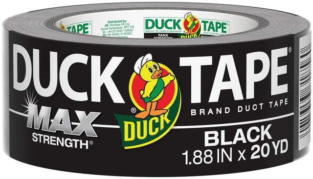 Alt view image 2 of 7 - Duck Max Strength Brand Duct Tape, 1.88 in. x 20 yd., Black