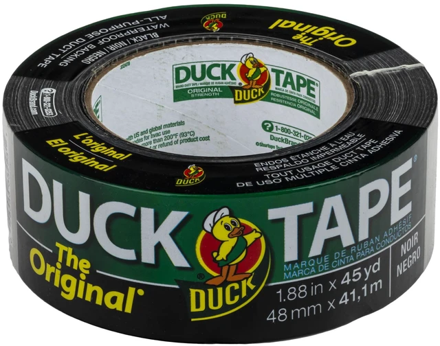 Alt view image 2 of 7 - The Original Duck Tape Brand Duct Tape, 1.88 in. x 45 yd., Black