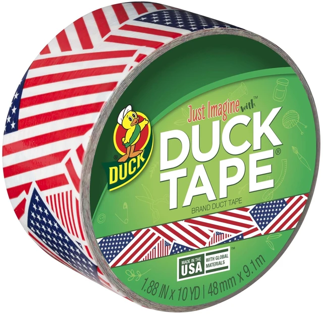 Main image of Printed Duck Tape Brand Duct Tape, 1.88 in. x 10 yd., US Flag