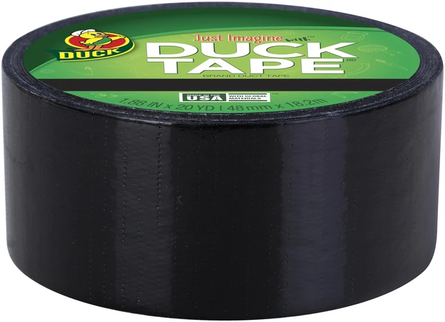 Alt view image 2 of 7 - Color Duck Tape Brand Duct Tape, 1.88 in. x 20 yd., Black