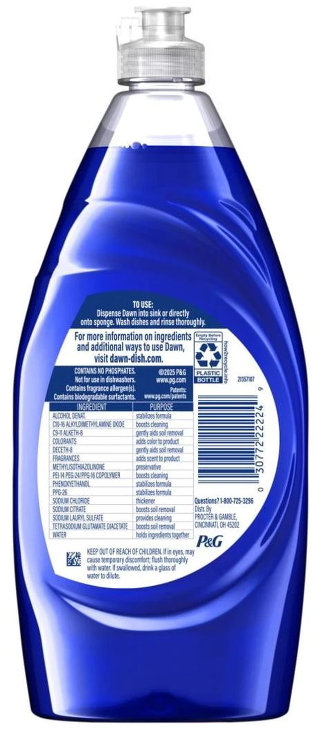 Alt view image 7 of 7 - Dawn Platinum, Dish Soap Bleach Alternative Clean Lemon, 30oz