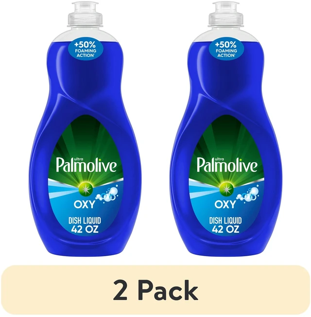 Main image of (2 pack) Palmolive Ultra Oxy Liquid Dish Soap, Deep Grease Cutting, No Soaking Needed, 42 fl oz