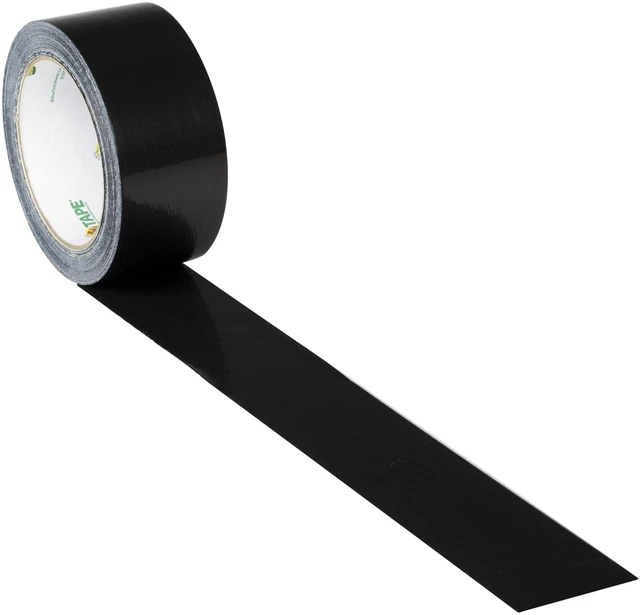Alt view image 3 of 7 - Color Duck Tape Brand Duct Tape, 1.88 in. x 20 yd., Black