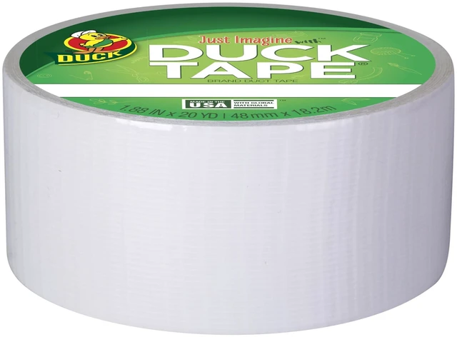 Alt view image 2 of 7 - Color Duck Tape Brand Duct Tape, 1.88 in. x 20 yd., White