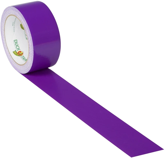 Alt view image 3 of 7 - Color Duck Tape Brand Duct Tape, 1.88 in. x 20 yd., Violet