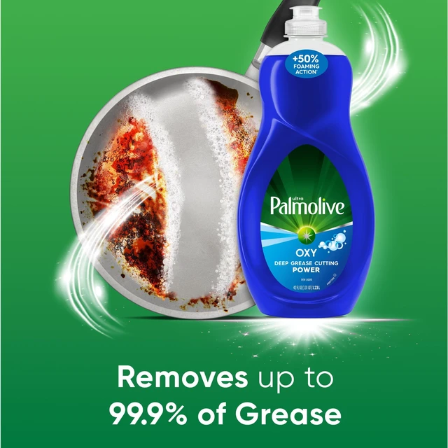 Alt view image 4 of 7 - (2 pack) Palmolive Ultra Oxy Liquid Dish Soap, Deep Grease Cutting, No Soaking Needed, 42 fl oz