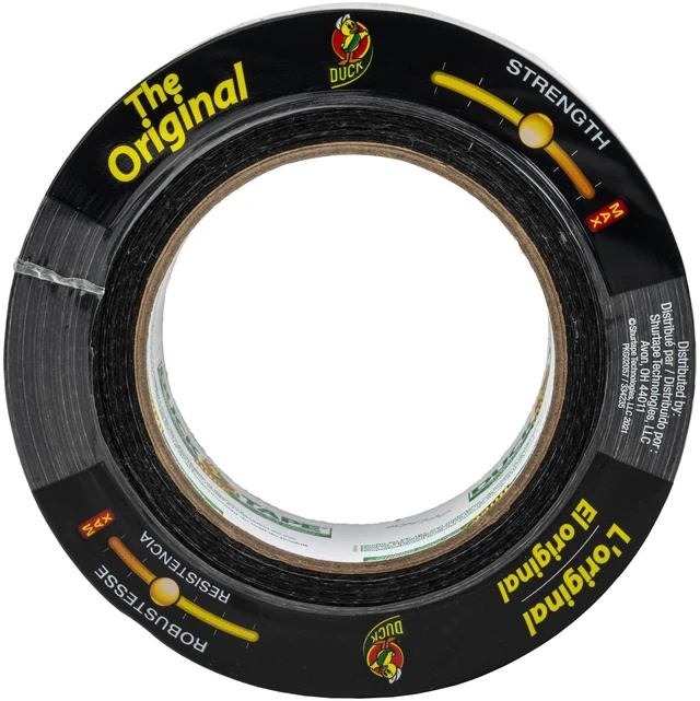 Alt view image 6 of 7 - The Original Duck Tape Brand Duct Tape, 1.88 in. x 45 yd., Black
