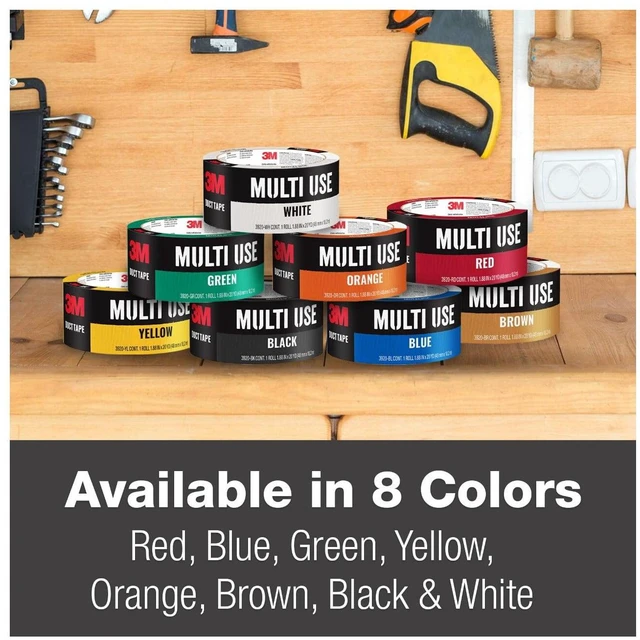 Alt view image 6 of 7 - 3M Duct Tape, Green, Multi Use, 1.88 in x 20 yd, 1 Roll