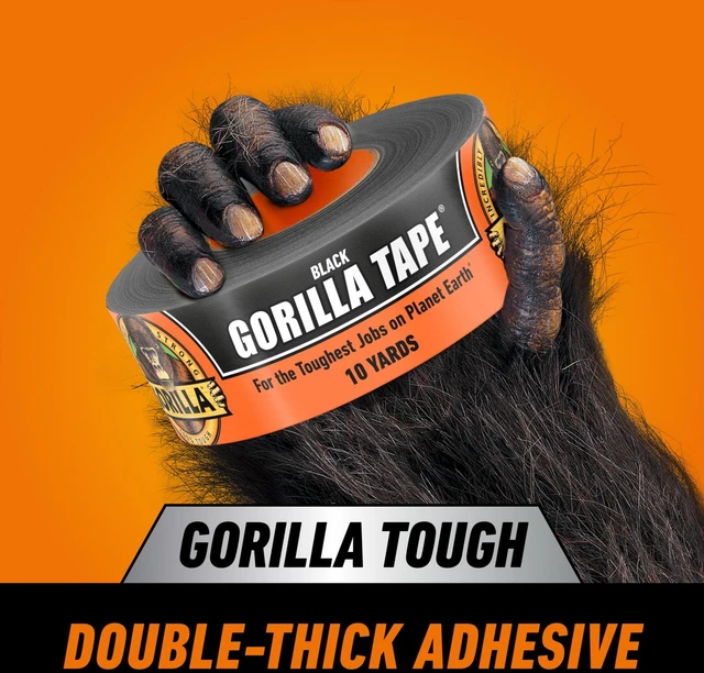 Alt view image 8 of 13 - Gorilla 10 Yard Black Duct Tape Single Roll