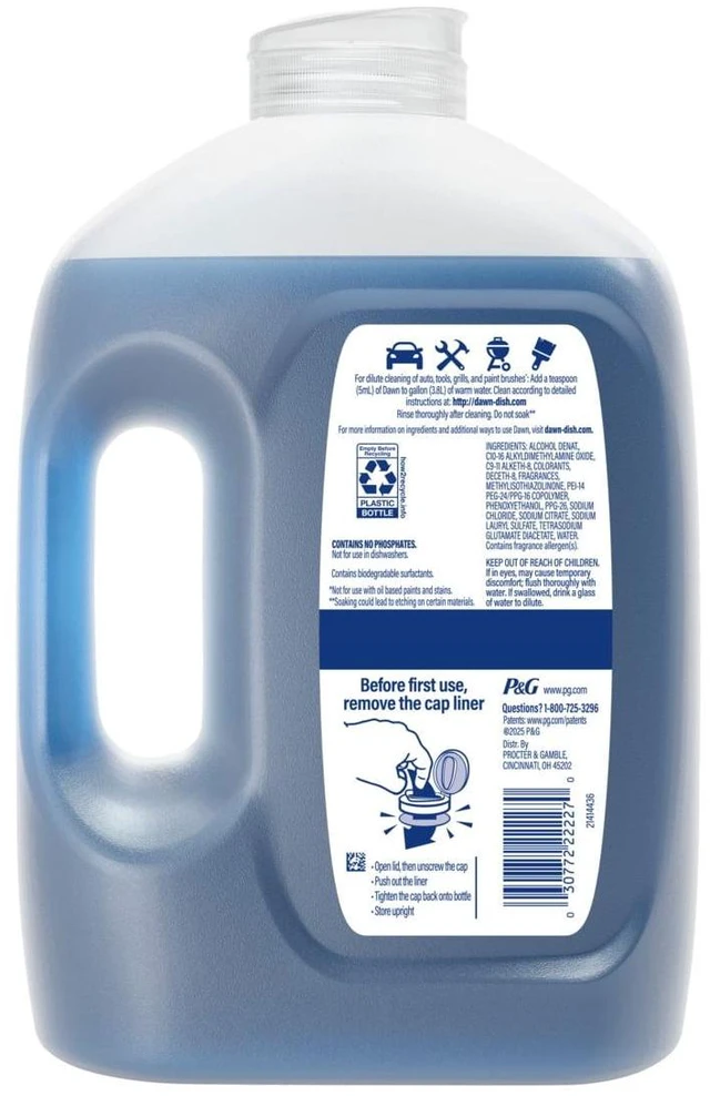 Alt view image 7 of 7 - Dawn Platinum, Refill Jug Dish Soap Fresh Rain, 51.5oz