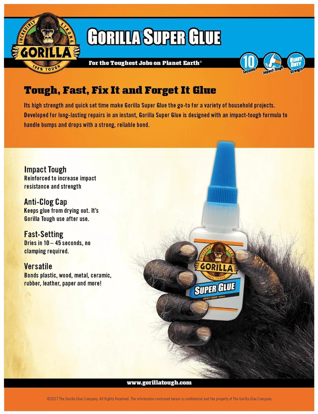 Alt view image 8 of 13 - Clear Super Glue, 15 Gram Bottle