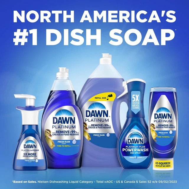 Alt view image 13 of 14 - Dawn Platinum Powerwash Dish Spray, Dish Soap, Lemon Starter Kit, 16 fl oz