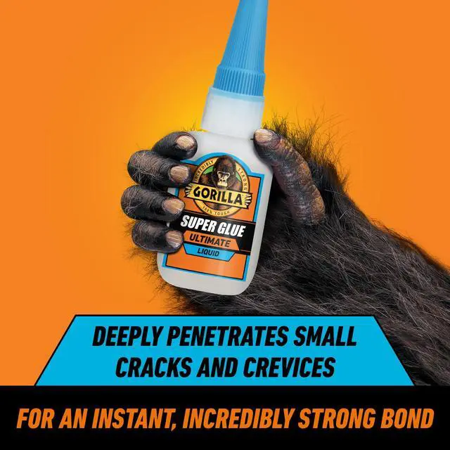 Alt view image 2 of 7 - Gorilla Super Glue Ultimate Liquid Clear 15g Bottle, Product Net Content Quantity Is 1