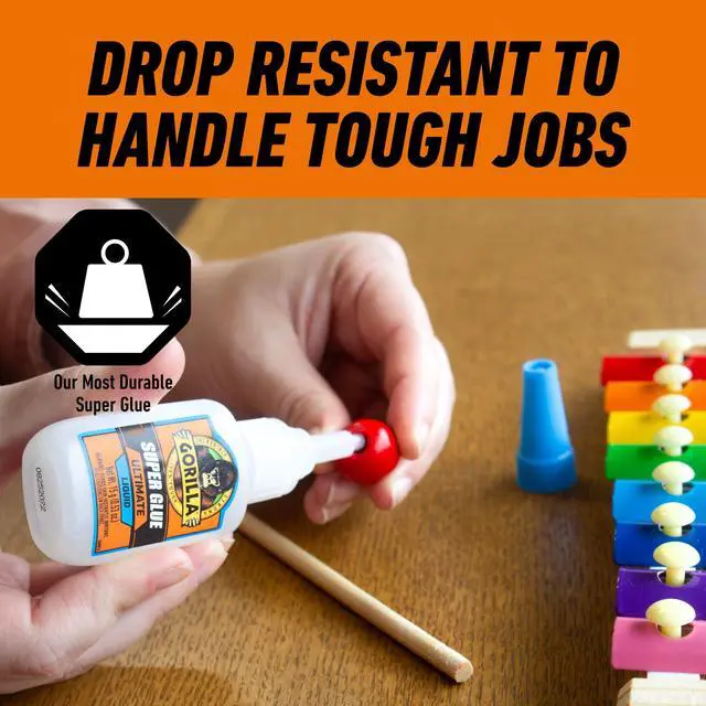 Alt view image 4 of 7 - Gorilla Super Glue Ultimate Liquid Clear 15g Bottle, Product Net Content Quantity Is 1